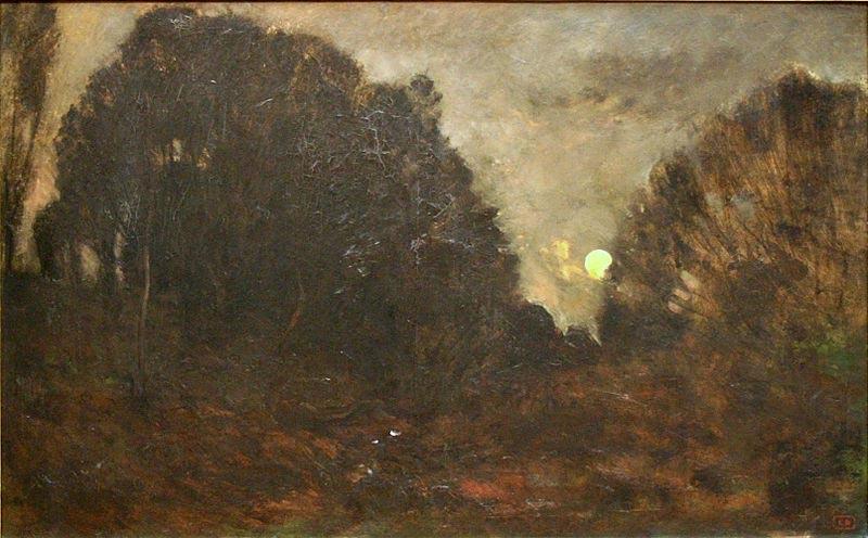 Charles-Francois Daubigny Rising Moon in Barbizon china oil painting image